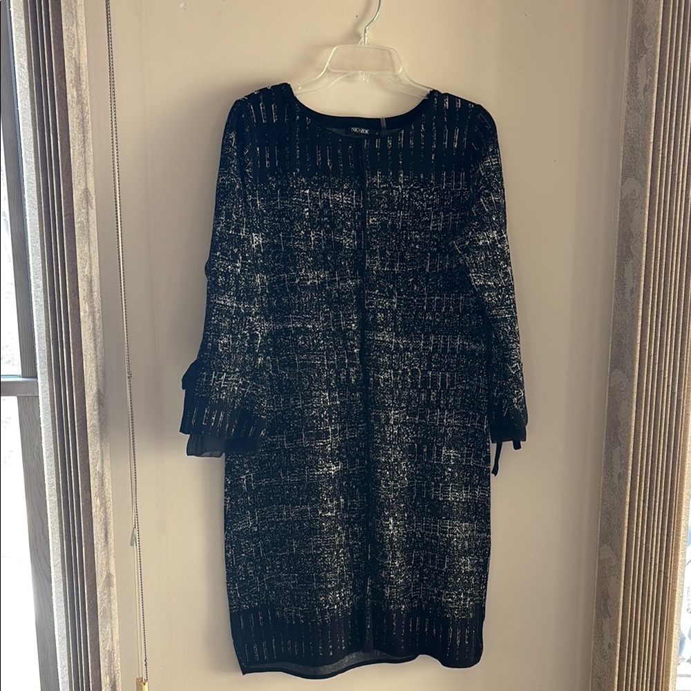 NIC+ZOE Blue Long Sleeve Cocktail Dress